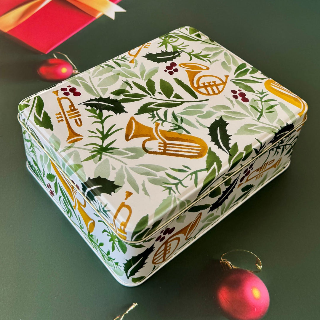 Bring in the Green Christmas Biscuit Tin - Emma Bridgewater