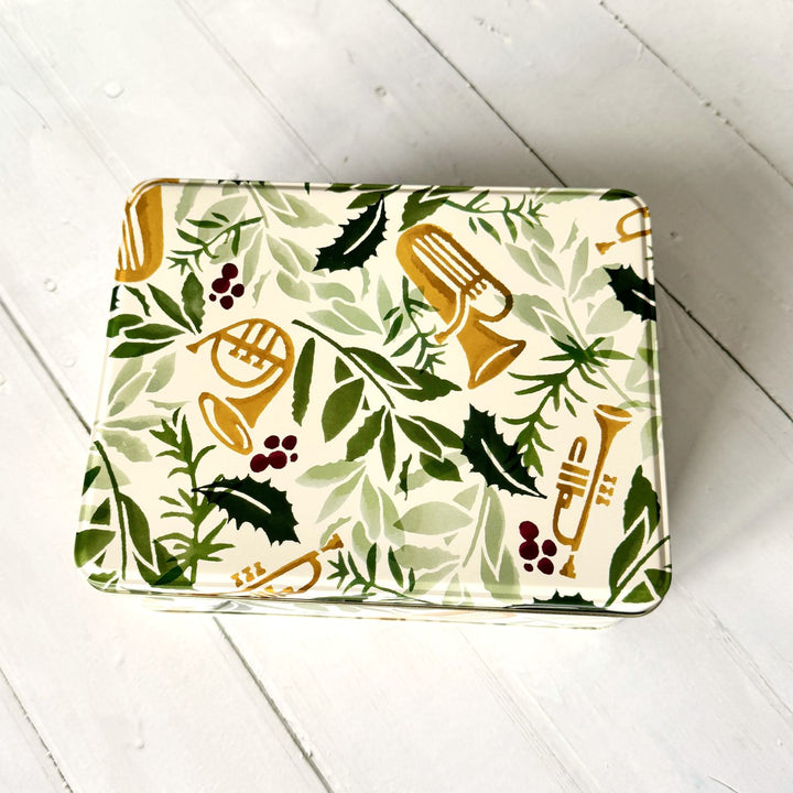 Bring in the Green Christmas Biscuit Tin - Emma Bridgewater