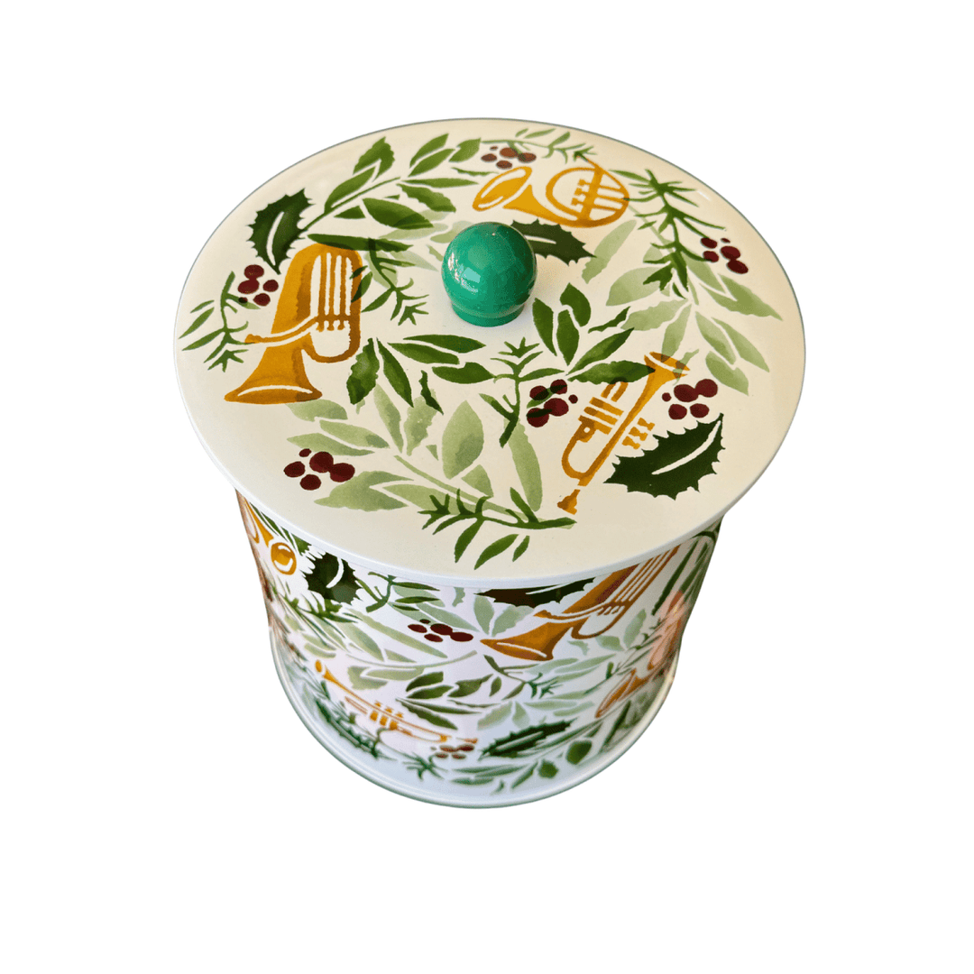 Bring in the Green Christmas Biscuit Barrel - Emma Bridgewater - Ruby&