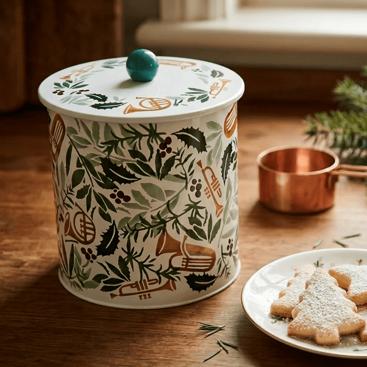 Bring in the Green Christmas Biscuit Barrel - Emma Bridgewater - Ruby&
