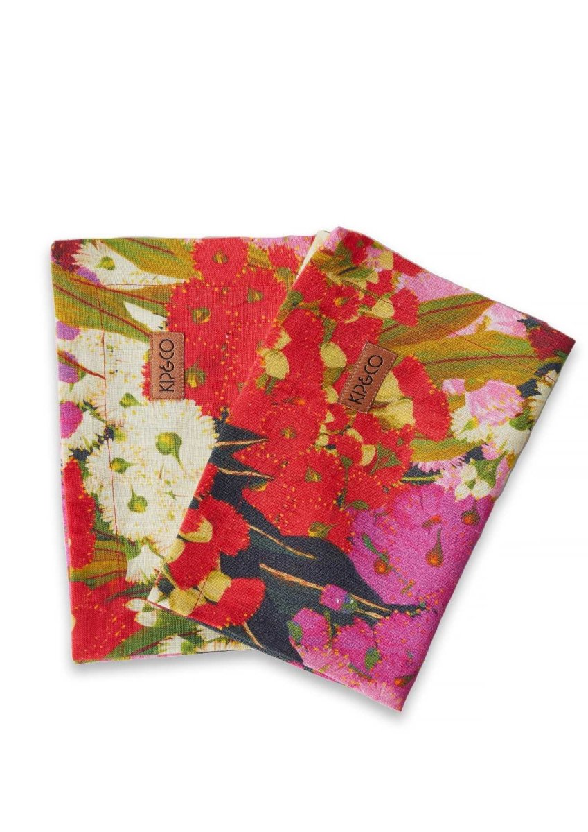 Bush Christmas Linen 4P Napkin Set - Kip & Co - Ruby's Home Store