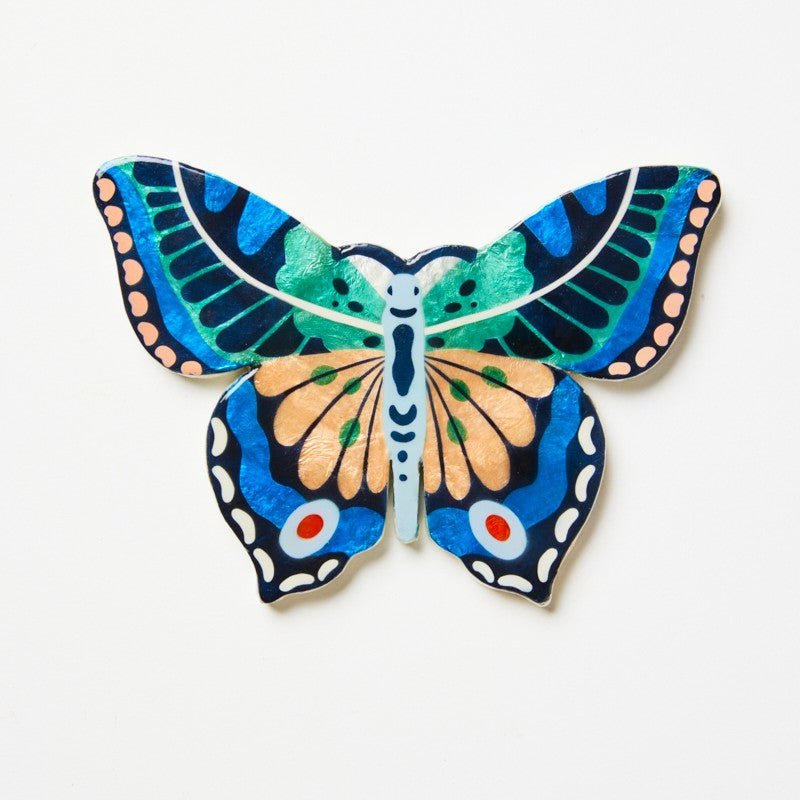 Canopy Butterfly Blue Green Wall Art - Jones & Co - Ruby's Home Store
