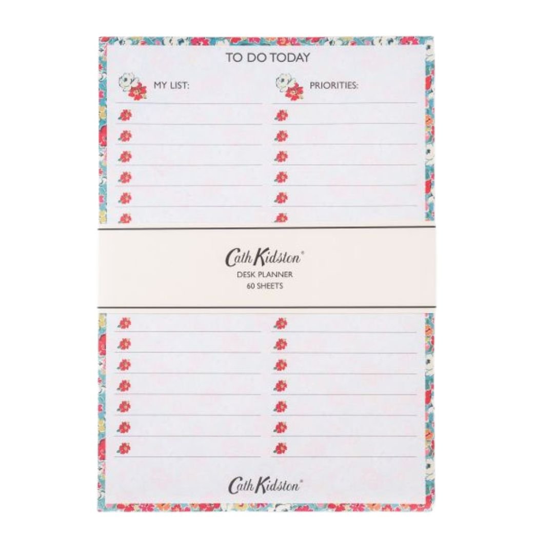 Cath Kidston Floral Desk Planner Notepad - Ruby's Home Store