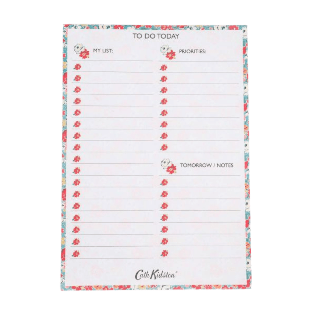 Cath Kidston Floral Desk Planner Notepad - Ruby's Home Store