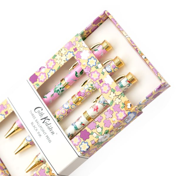 Cath Kidston Luxury 3 Pen Box Set - Ruby's Home Store