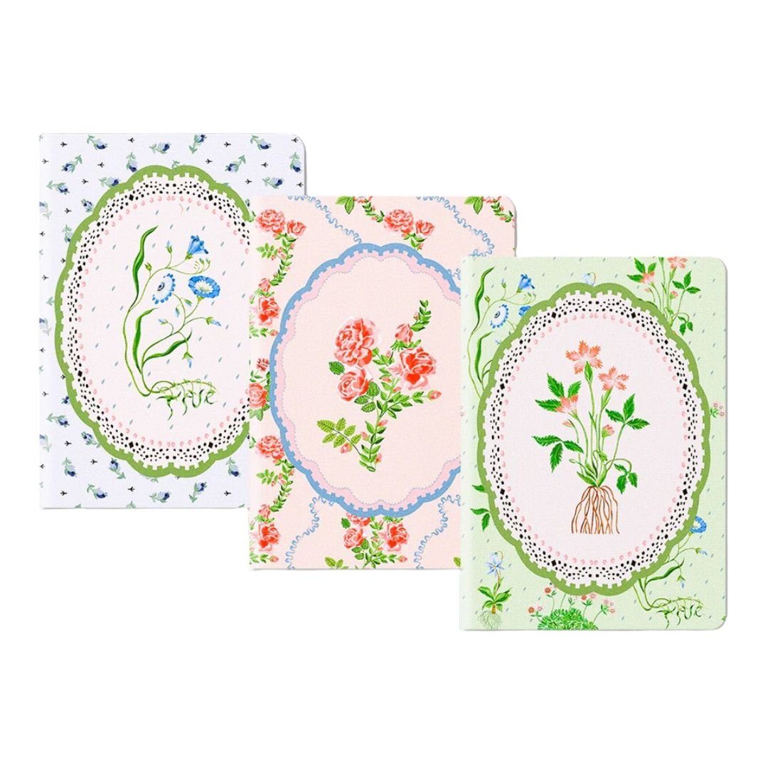 Cath Kidston Medium Note Book Set of 3 - Floral Vignette - Ruby's Home Store
