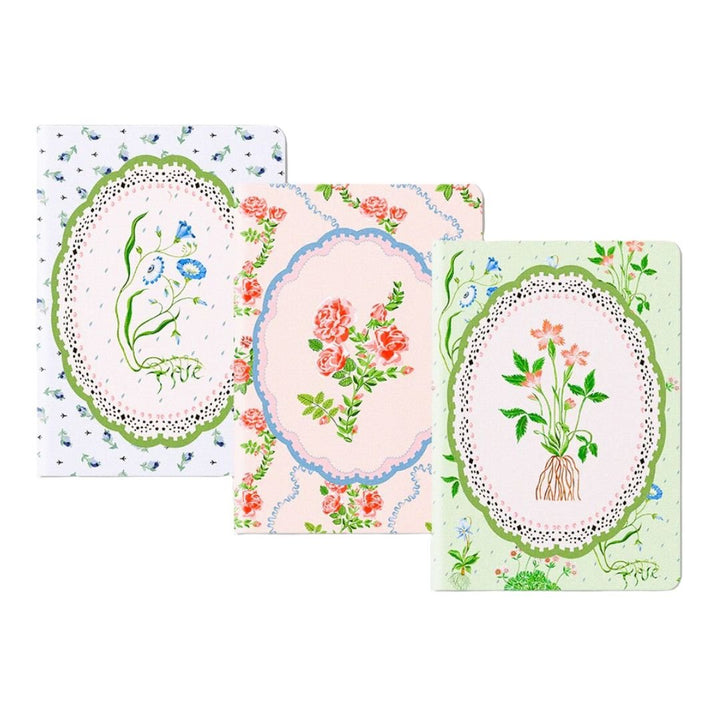 Cath Kidston Medium Note Book Set of 3 - Floral Vignette - Ruby's Home Store