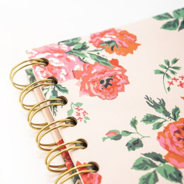 Cath Kidston Pink Floral Journal Notebook B5- Spiral Bound