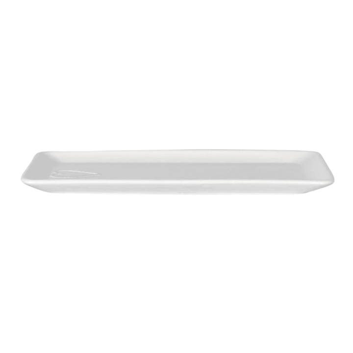 Ceramic Heart Rectangle Plate - Ruby&
