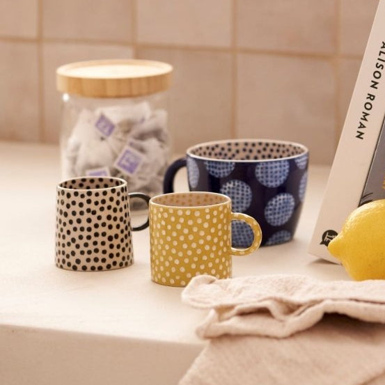 Chino Espresso Cup Mustard Sprinkle - Jones & Co - Ruby's Home Store