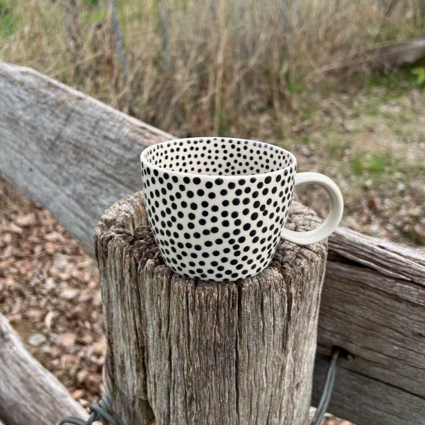 Chino Mug Black Sprinkles - Jones & Co - Ruby's Home Store