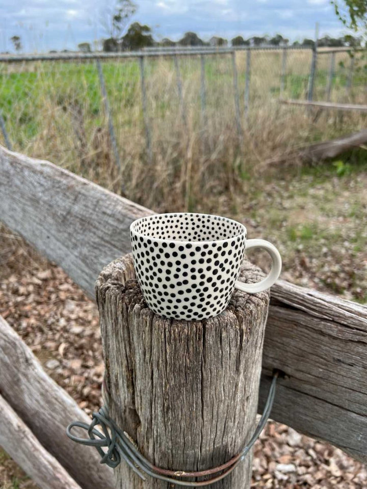 Chino Mug Black Sprinkles - Jones & Co - Ruby's Home Store