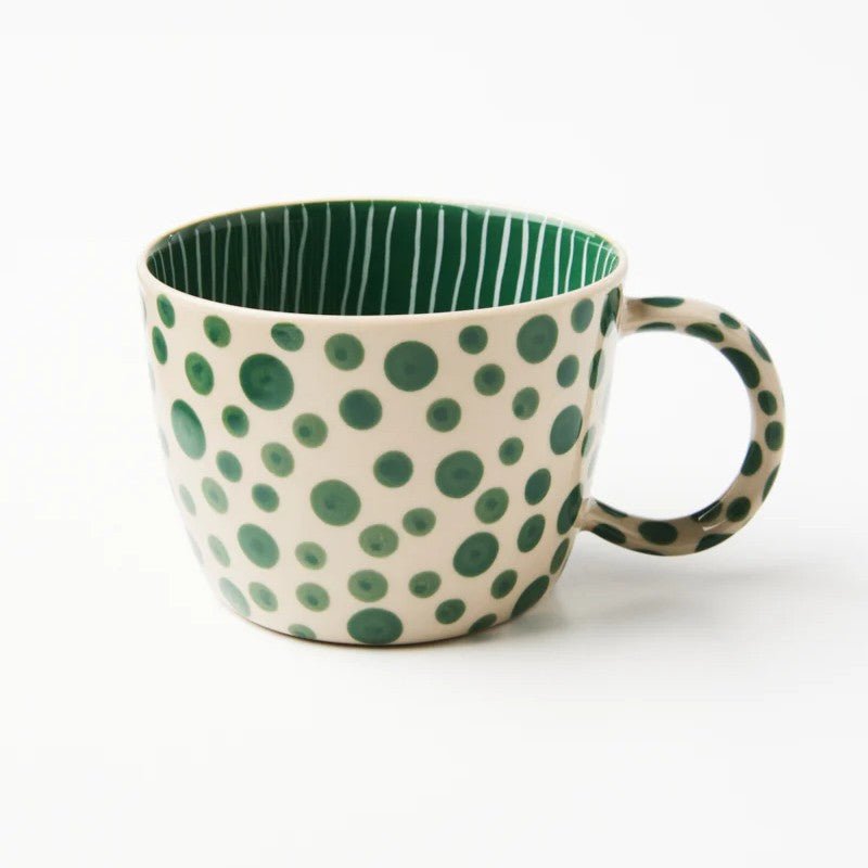 Chino Mug Green Spot - Jones & Co - Ruby's Home Store