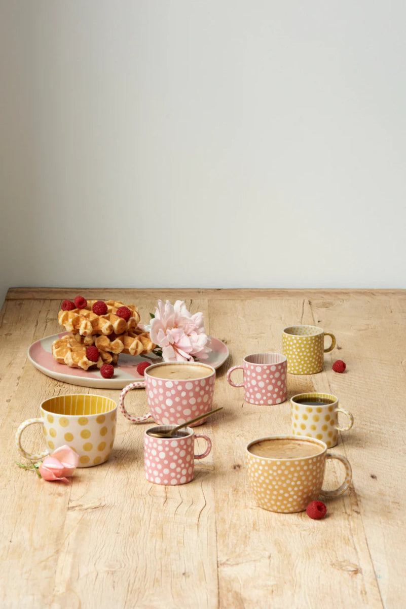 Chino Mug Mustard Dot - Jones & Co - Ruby's Home Store