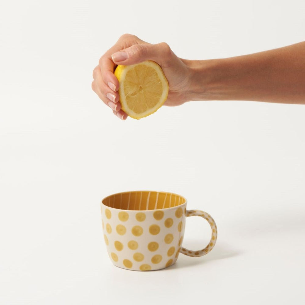 Chino Mug Mustard Dot - Jones & Co - Ruby's Home Store