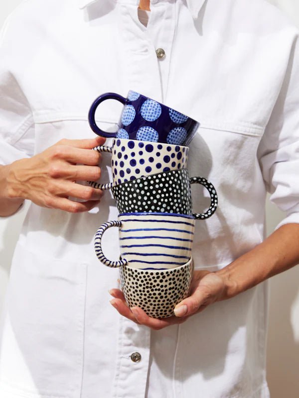 Chino Mug Navy Spot - Jones & Co - Ruby's Home Store