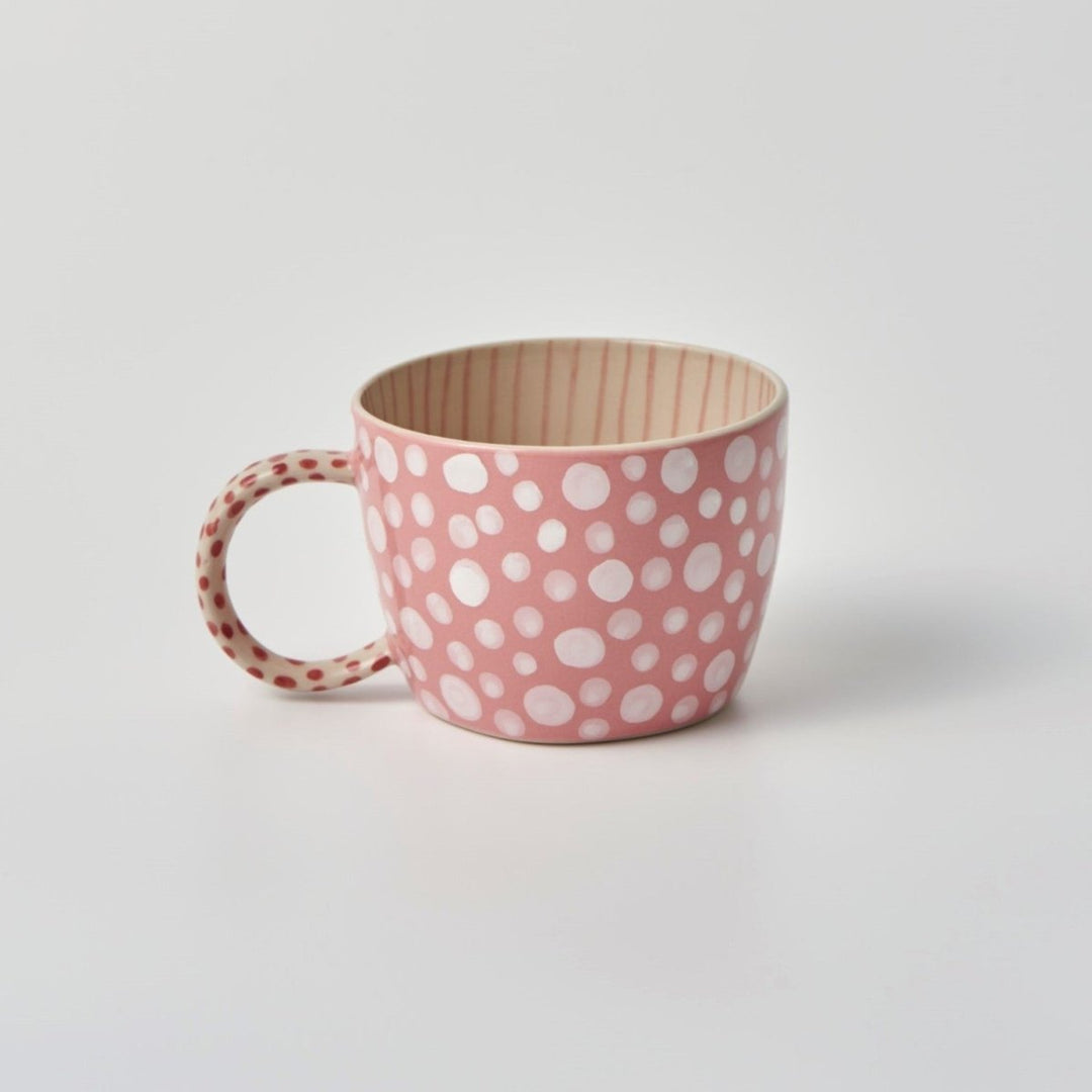 Chino Mug Pink Dot - Jones & Co - Ruby's Home Store