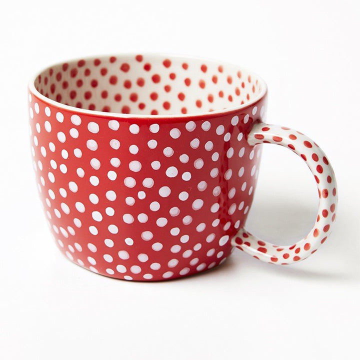 Chino Mug Red Spot - Jones & Co - Ruby's Home Store