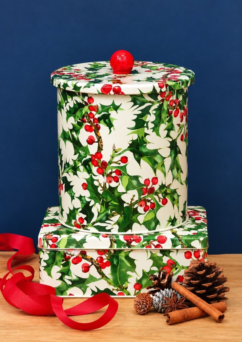 Christmas Holly Biscuit Barrel - Emma Bridgewater - Ruby's Home Store