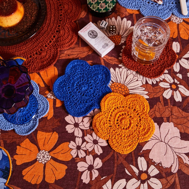 Chumo Crochet Coasters - Lapis - Sage x Clare - Ruby's Home Store