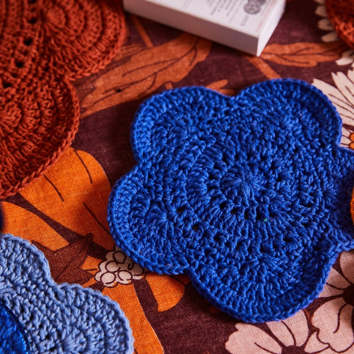 Chumo Crochet Coasters - Lapis - Sage x Clare - Ruby's Home Store