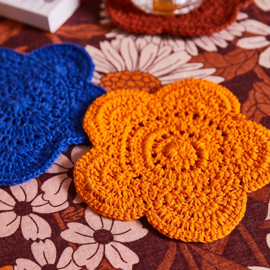 Chumo Crochet Coasters - Lapis - Sage x Clare - Ruby's Home Store