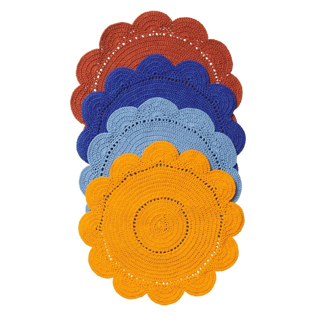 Chumo Crochet Placemat Set - Sage x Clare - Lapis - Ruby's Home Store