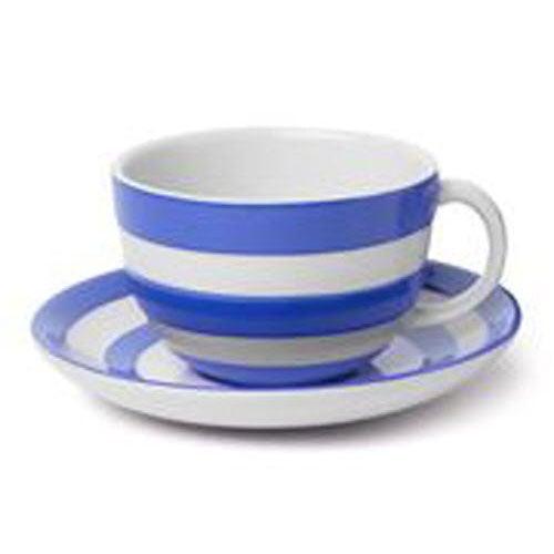 Cornishware Breakfast Cup & Saucer - Cornish Blue - Ruby's Home Store