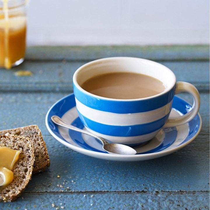 Cornishware Breakfast Cup & Saucer - Cornish Blue - Ruby's Home Store