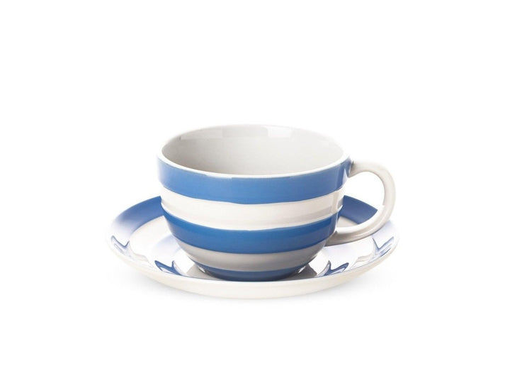 Cornishware Breakfast Cup & Saucer - Cornish Blue - Ruby's Home Store