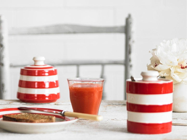 Cornishware Honey/Marmalade Jar - Red - Ruby's Home Store