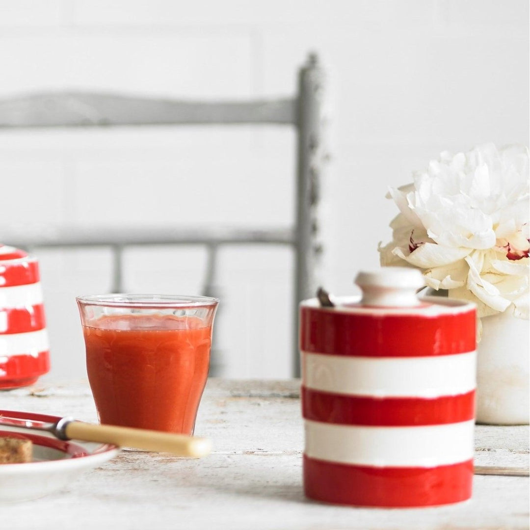 Cornishware Honey/Marmalade Jar - Red - Ruby's Home Store