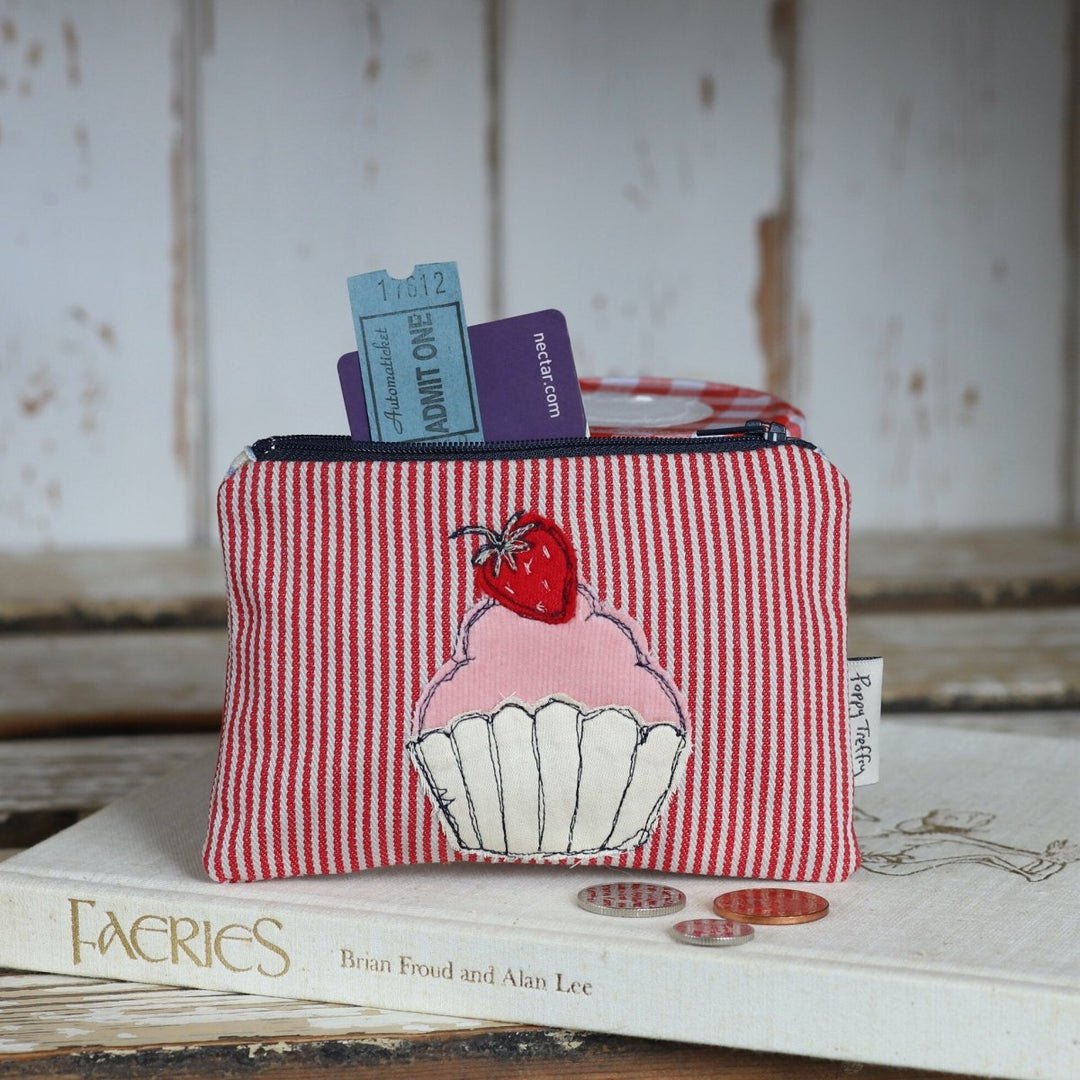 Cupcake Embroidered Coin Purse - Poppy Treffry - Ruby's Home Store