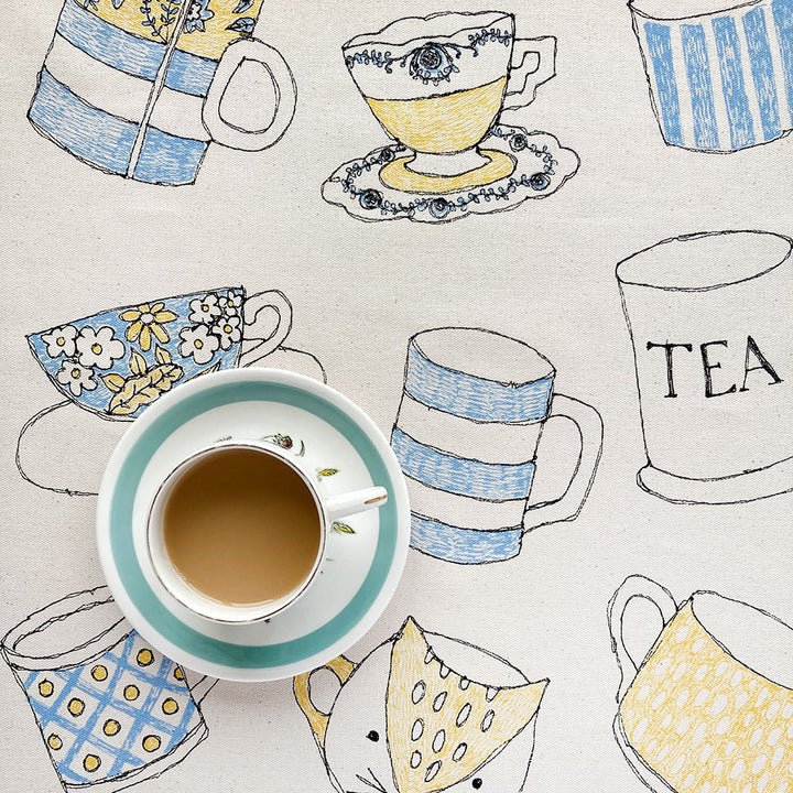 Cups and Mugs Tea Towel - Poppy Treffry - Ruby's Home Store