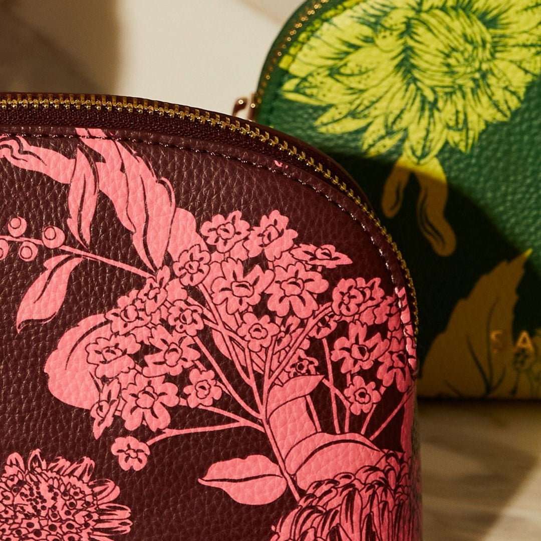 Delphine Cosmetic Pouch - Garnet - Sage x Clare - Ruby's Home Store