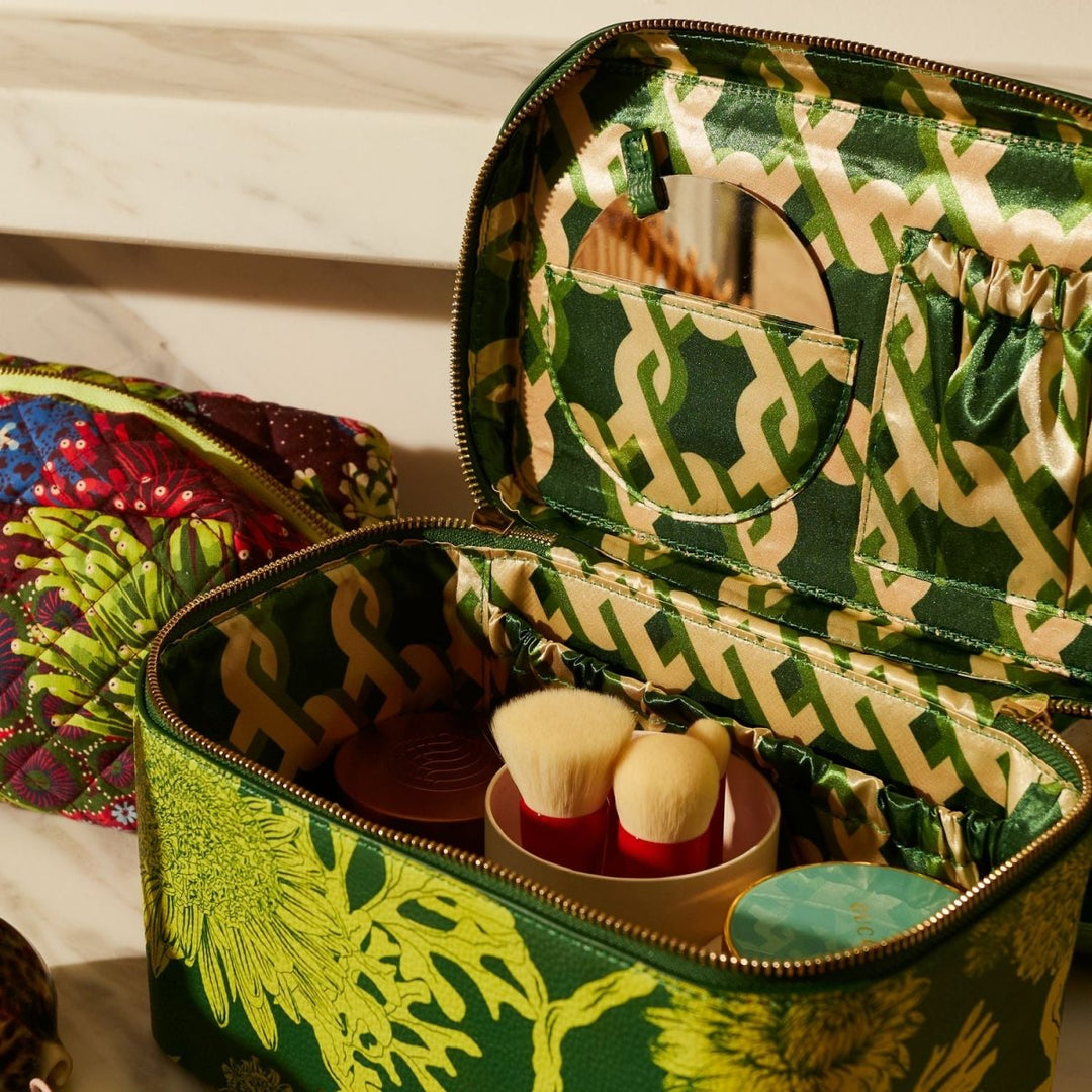 Delphine Large Vanity Case - Anise - Sage x Clare - Ruby's Home Store