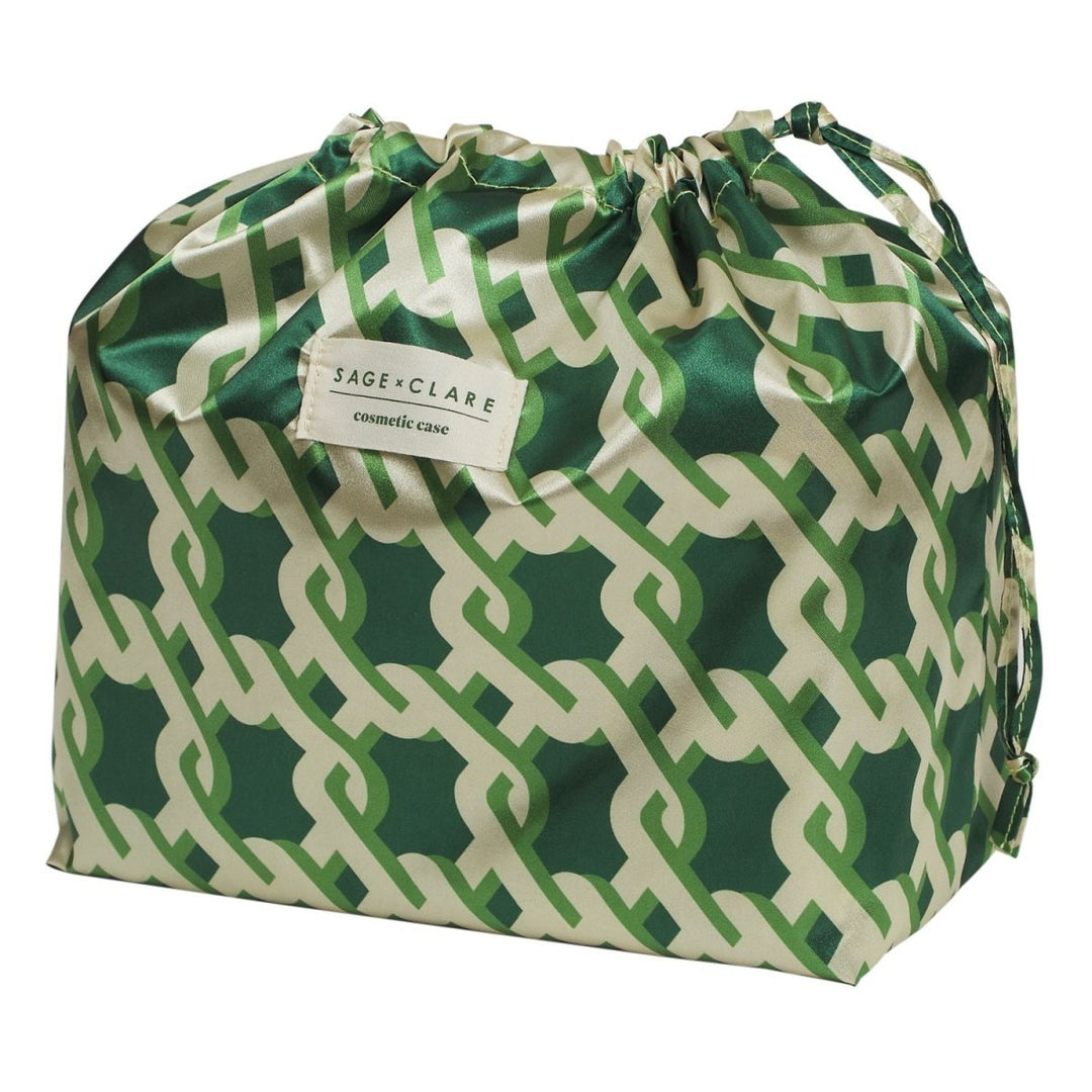 Delphine Large Vanity Case - Anise - Sage x Clare - Ruby's Home Store