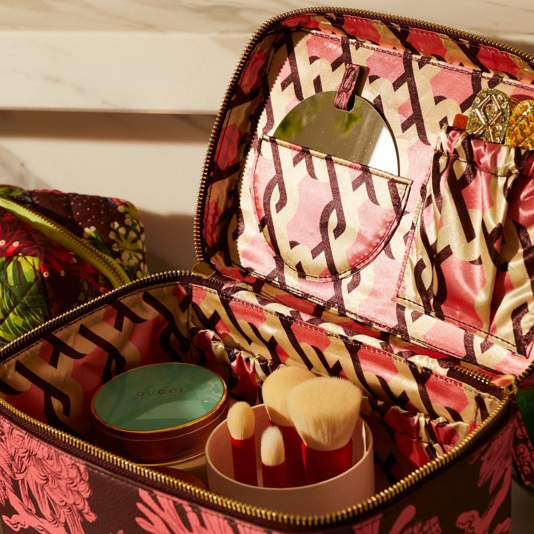 Delphine Large Vanity Case - Garnet - Sage x Clare - Ruby's Home Store