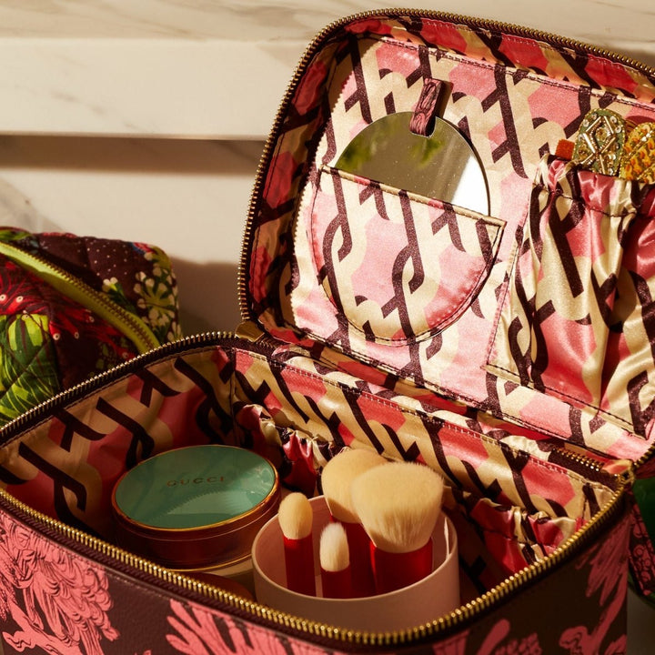 Delphine Large Vanity Case - Garnet - Sage x Clare - Ruby's Home Store