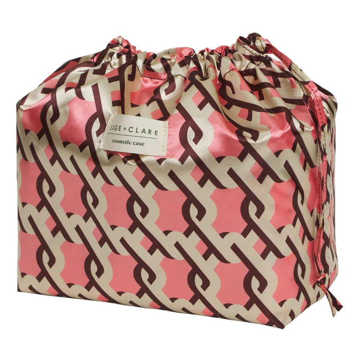Delphine Large Vanity Case - Garnet - Sage x Clare - Ruby's Home Store