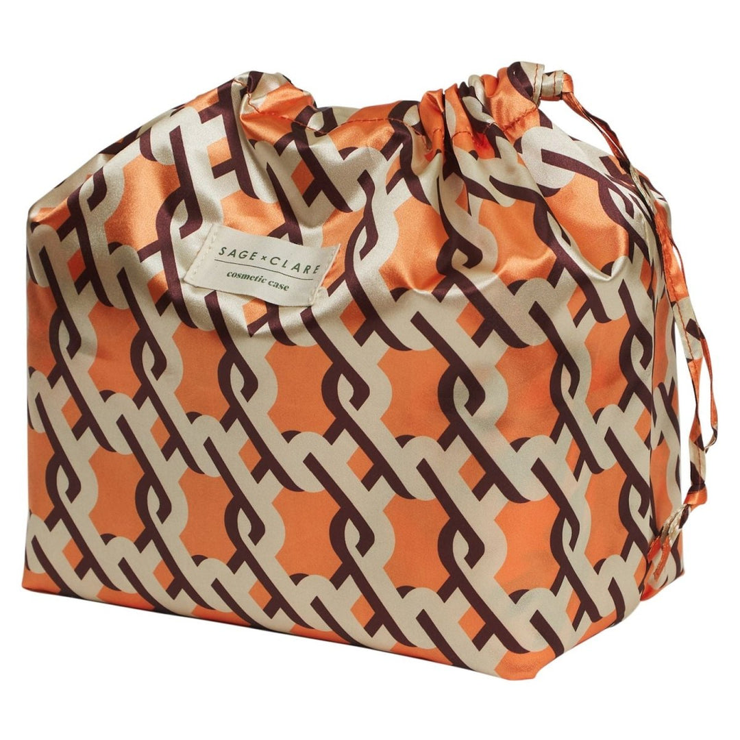 Delphine Large Vanity Case - Vivid Coral - Sage x Clare - Ruby's Home Store