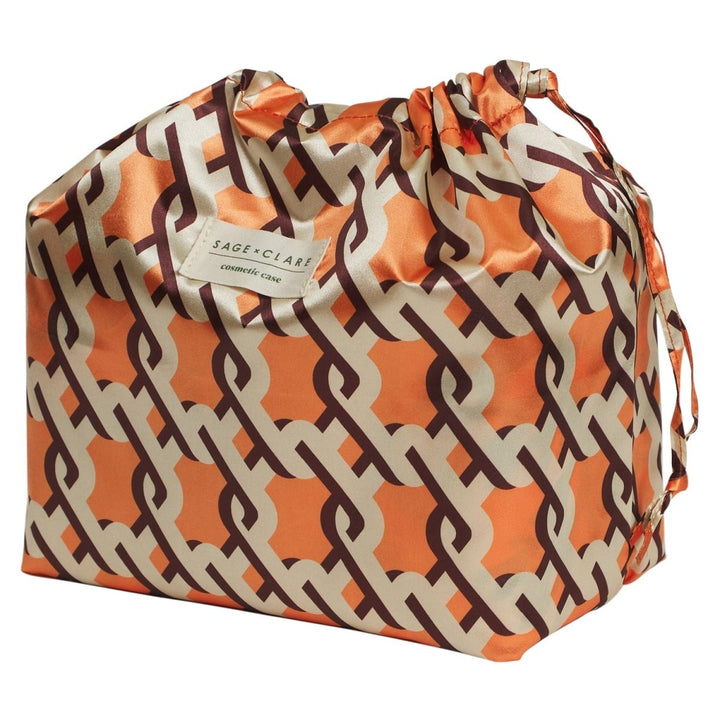 Delphine Large Vanity Case - Vivid Coral - Sage x Clare - Ruby's Home Store