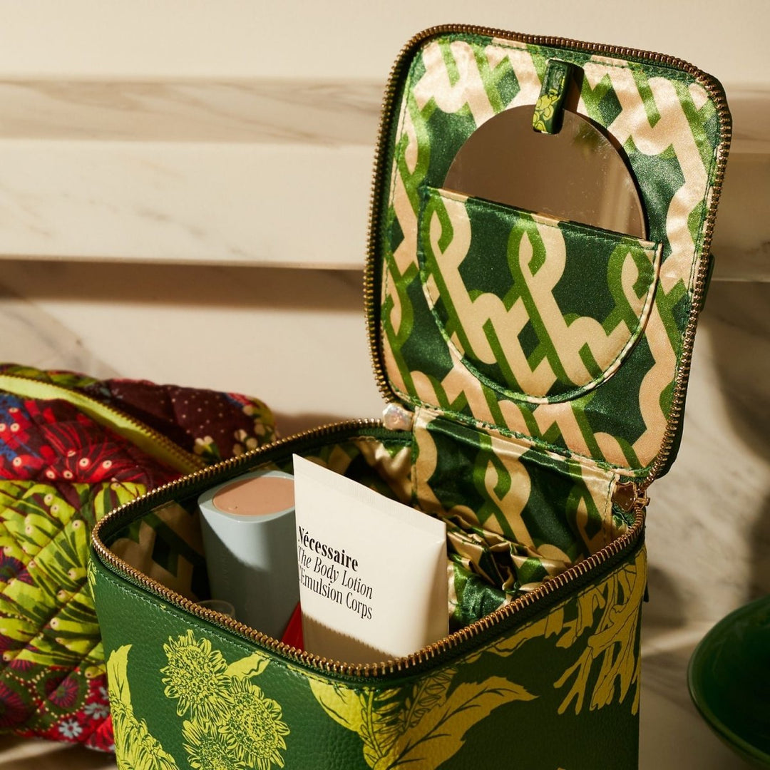 Delphine Small Vanity Case - Anise - Sage x Clare - Ruby's Home Store