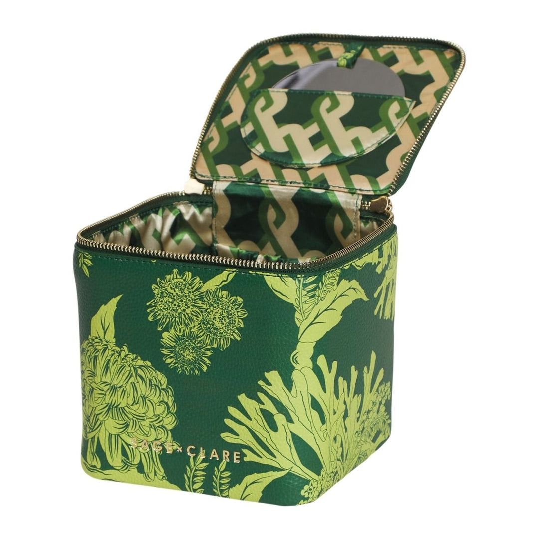 Delphine Small Vanity Case - Anise - Sage x Clare - Ruby's Home Store