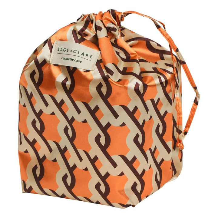 Delphine Small Vanity Case - Vivid Coral - Sage x Clare - Ruby's Home Store