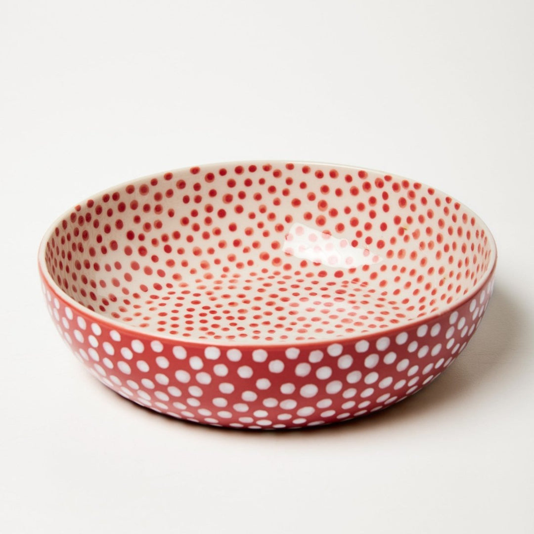 Dip Bowl Red Spot - Jones & Co - Ruby's Home Store