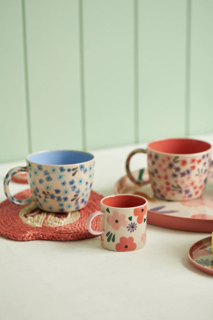 Ditsy Espresso Cup Pink - Jones & Co - Ruby's Home Store