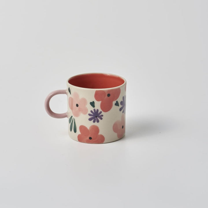 Ditsy Espresso Cup Pink - Jones & Co - Ruby's Home Store