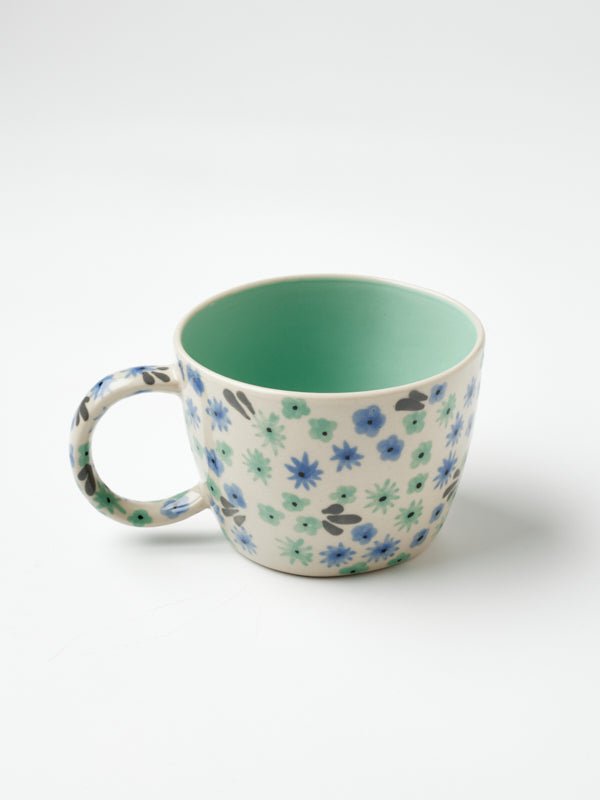 Ditsy Mint Mug - Jones & Co - Ruby's Home Store