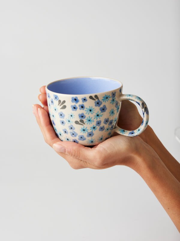 Ditsy Periwinkle Mug - Jones & Co - Ruby's Home Store